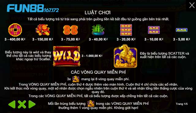 Khám Phá Treasure Horse Slot – Game Slot Đỉnh Cao Năm 2024 2 quy-tac-choi-treasure-horse-KUBET-167-172