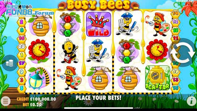 Busy Bees Slot: Hành Trình Tìm Kho Báu Ngọt Ngào Của Ong Vàng! 1 Giới thiệu về game Busy Bees